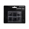 Dunlop Overgrip Super Tac 0.5mm (ekstremalnie chwytliwy, pochłaniający wilgoć) czarny - 3 sztuki